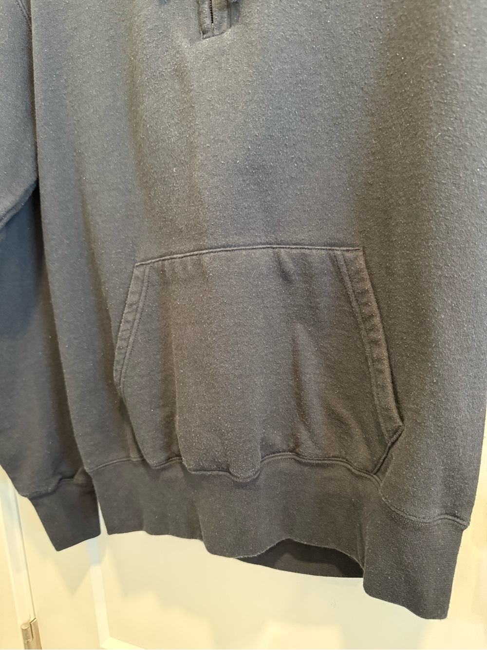 Champion Black Mizzou Half-Zip Hoodie with Yellow Logo - Picture 3 of 9